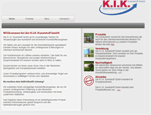 Tablet Screenshot of kik-kunststoff.de